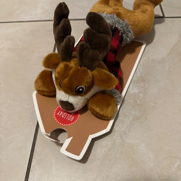 Holiday Dog Toy Christmas Reindeer With Squeaker  Dog Toy 15” - Picture 7 of 7